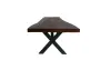 Artikelbild 3 des Artikels “Naturholztisch suar mit Metallbeinen X-style, 304cm Länge, 115cm Breite, 83,5cm Höhe. Tischplatte 7cm Dicke “